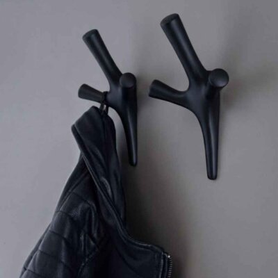 System 2075 Portmanto Askılığı Siyah Renk 109mm (AS2075 0109 AL6) - System