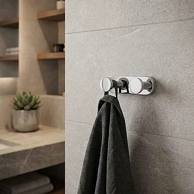 System 2350 Yapışkanlı Askı Krom 100 Mm (AS2350 0100 CR-CR) - 1