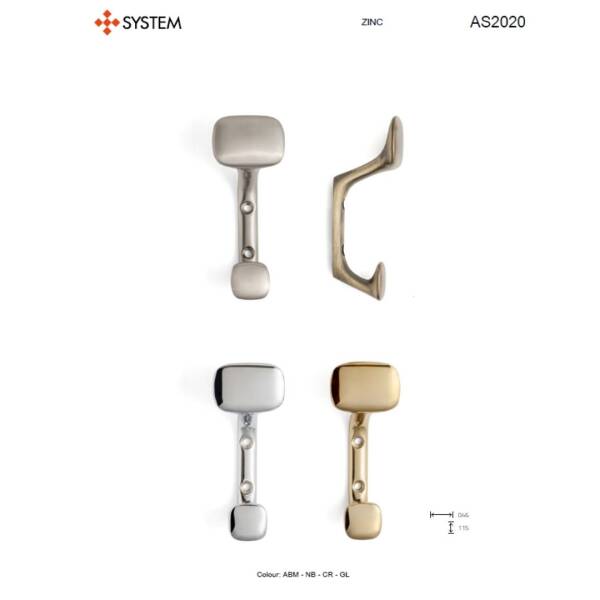 System Askılık Gold Portmanto Askısı (AS2020 0046 GL) - 2