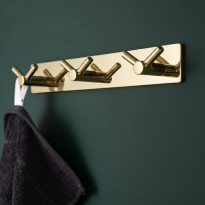 System 2325 Yapışkanlı Askı Gold Renk 255mm (AS2325 0255 GL-GL) - System Banyo