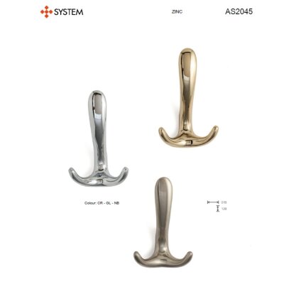 System Askılık Inox Saten Renk Portmanto Askısı (AS2045 0078 NB) - 3