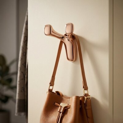 System 2005 Portmanto Askılığı Rose Renk 80mm (AS2005 0080 RS) - System