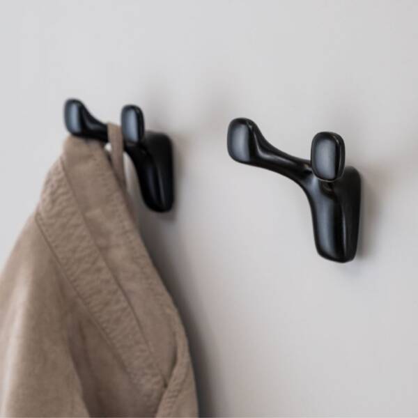 System 2005 Portmanto Askılığı Siyah Renk 80mm (AS2005 0080 AL6) - 1