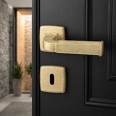 System Astoria Kapı Kolu Mat Altın (HA133RO13 BB) - System