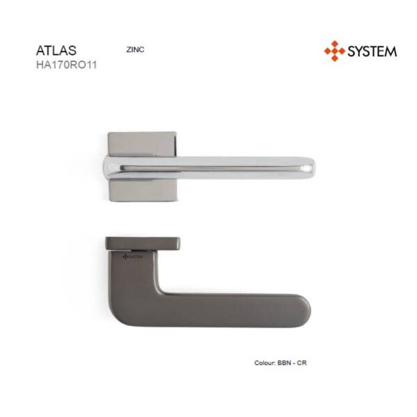 System Atlas Kapı Kolu Füme Renk (HA170RO11 BBN) - 3