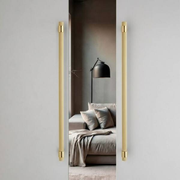 System Axel-L Çekme Kapı Kolu Gold Renk Kol 540mm (PH9722 0540 GL-GL) - 1