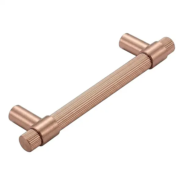 System Axel-L Çekme Kapı Kolu Fırçalı Rose Renk Kol 190mm (PH9722 0190 RSB-RSB) - 1