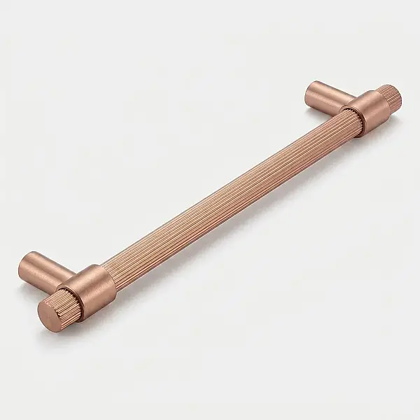 System Axel-L Çekme Kapı Kolu Fırçalı Rose Renk Kol 340mm (PH9722 0340 RSB-RSB) - 1