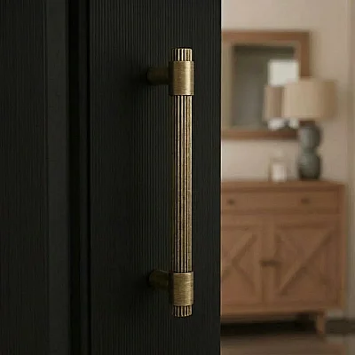 System Axel-L Çekme Kapı Kolu Antik Renk Kol 190mm (PH9722 0190 ABM-ABM) - 1