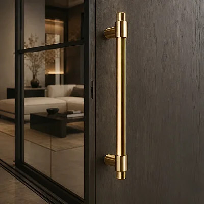 System Axel-L Çekme Kapı Kolu Gold Renk Kol 190mm (PH9722 0190 GL-GL) - 3