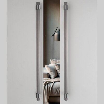 System Axel-L Çekme Kapı Kolu Füme Renk Kol 340mm (PH9722 0340 BBN-BBN) - System