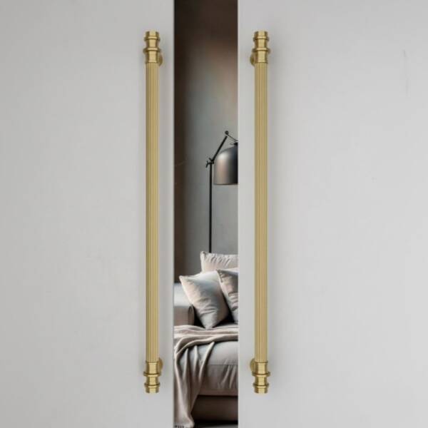 System Axel-L Çekme Kapı Kolu Gold Renk Kol 340mm (PH9722 0340 GL-GL) - 1