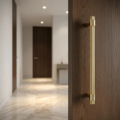 System Axel-L Çekme Kapı Kolu Gold Renk Kol 340mm (PH9722 0340 GL-GL) - 1
