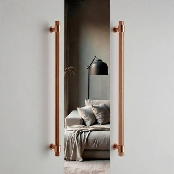 System Axel-L Çekme Kapı Kolu Rose Renk Kol 340mm (PH9722 0340 RS-RS) - 1