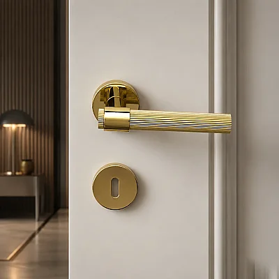 System Axel-L Kapı Kolu Gold/Altın Renk (HA212RO12 GL) - Sese