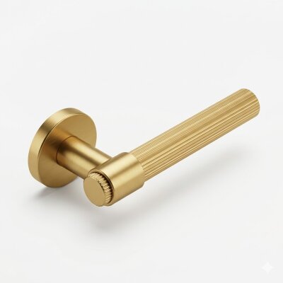 System Axel-L Rozetli Kapı Kolu Gold Branche Renk (HA212RO12 GB) - System