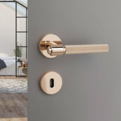 System Axes-L Kapı Kolu Rose Renk (HA213RO12 RS) - System