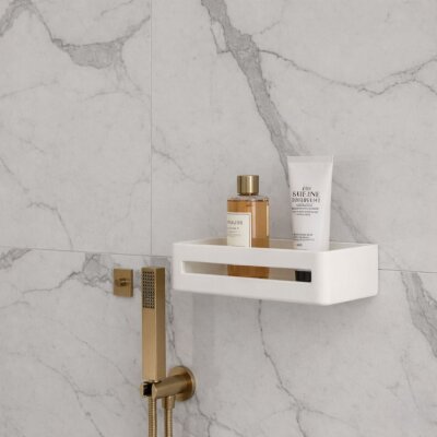 System Banyo Duş Raf Sistemi Beyaz Renk (BA3020 043 R1) - System Banyo