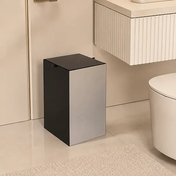 System Banyo Çöp Kovası 4 Lt Füme Renk (BA4042 031 BBN-BBN) - 1
