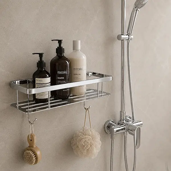 System Banyo Duş Raf Sistemi Krom Renk (BA3016 043 CR) - 1