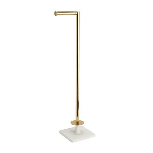 System Banyo Hareketli Yedek Kağıtlık Beyaz/Gold Renk (BA4016 052 R1-GL) - 1