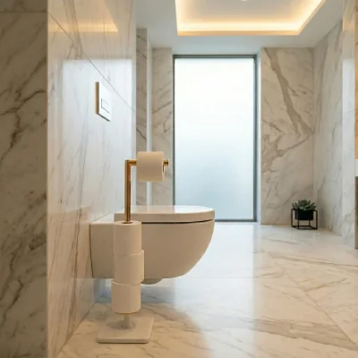 System Hareketli Yedek Kağıtlık Beyaz/Gold Renk (BA4016 052 R1-GL) - 1