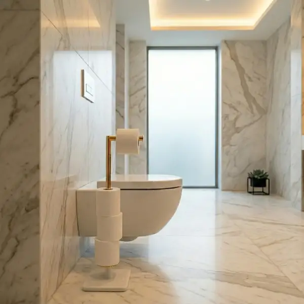 System Hareketli Yedek Kağıtlık Beyaz/Gold Renk (BA4016 052 R1-GL) - 1