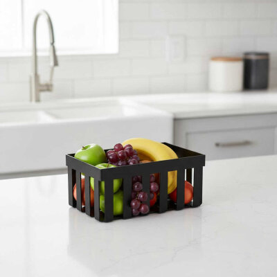 System Banyo Havluluk Çok Amaçlı Sepet Siyah Renk (BA2023 051 AL6) - 3