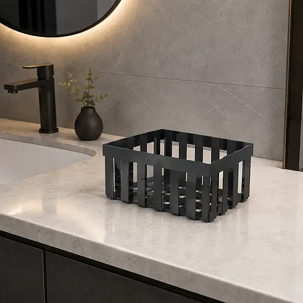 System Banyo Havluluk Tezgah Üstü Antrasit 94x120x200 mm (BA2023 051 BBN) - 2