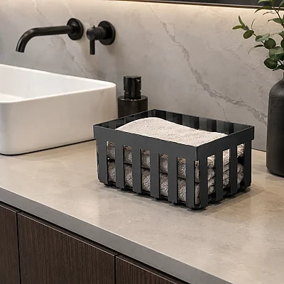 System Banyo Havluluk Tezgah Üstü Antrasit 94x120x200 mm (BA2023 051 BBN) - 1