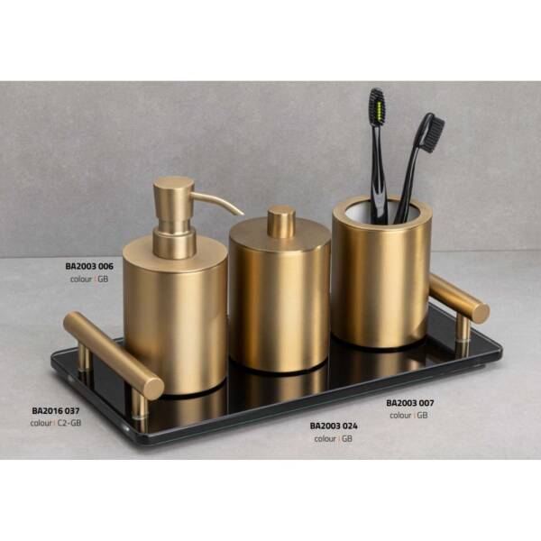 System Banyo Tepsisi Cam/Gold Branch Renk (BA2016 037 C2-GB) - 3