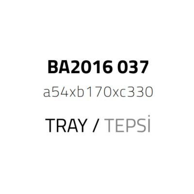 System Banyo Tepsisi Cam/Saten Renk (BA2016 037 C2-NBM) - 2
