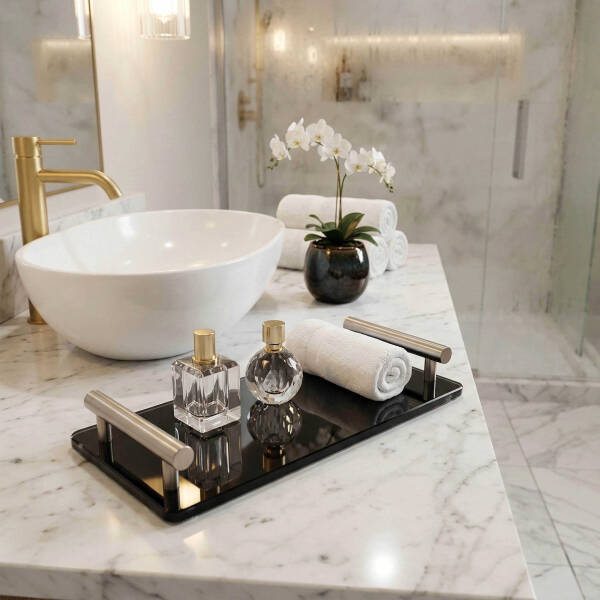 System Banyo Tepsisi Cam/Saten Renk (BA2016 037 C2-NBM) - 1
