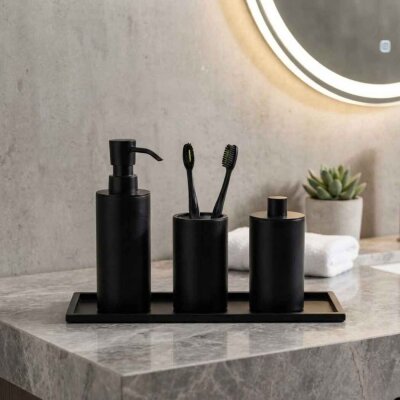 System Banyo Tepsisi Siyah Renk (BA2042 037 AL6) - System Banyo