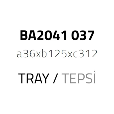 System Banyo Tepsisi Cam/Krom Renk (BA2041 037 C1-CR) - 2
