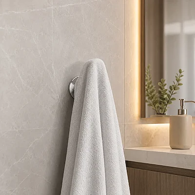 System Bobo Duvara Monte Yapışkanlı Askılık Krom Renk (BA1021 019 CR) - 3