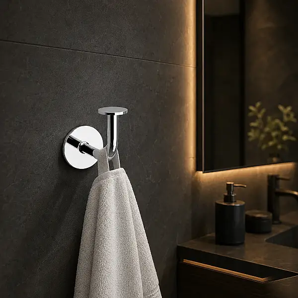 System Bobo Duvara Monte Yapışkanlı Askılık Krom Renk (BA1021 019 CR) - 1
