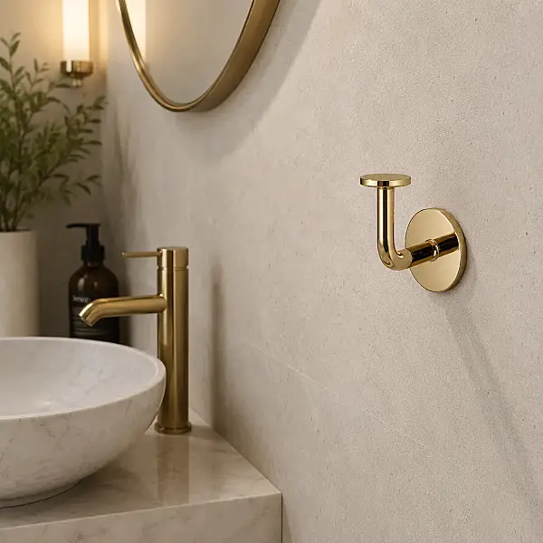 System Bobo Duvara Monte Yapışkanlı Askılık Gold Renk (BA1021 019 GL) - 1