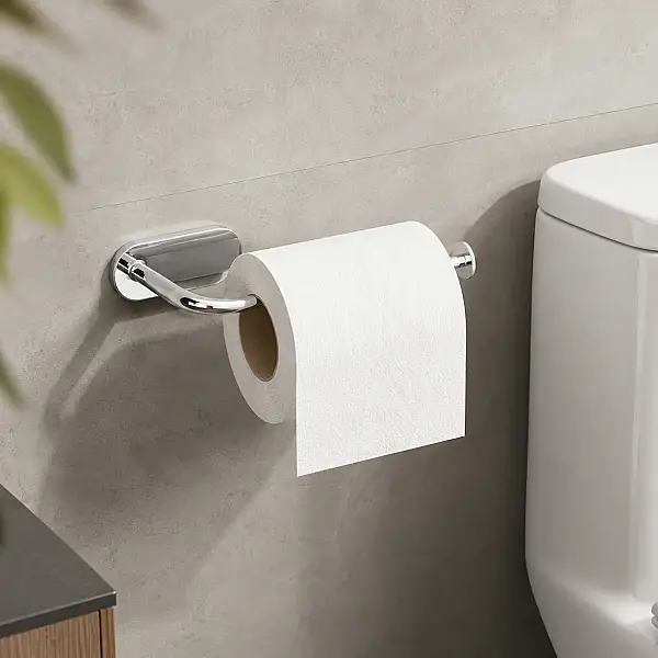 System Bobo Duvara Monte Yapışkanlı Tuvalet Kağıtlığı Krom Renk (BA1021 018 CR) - 1