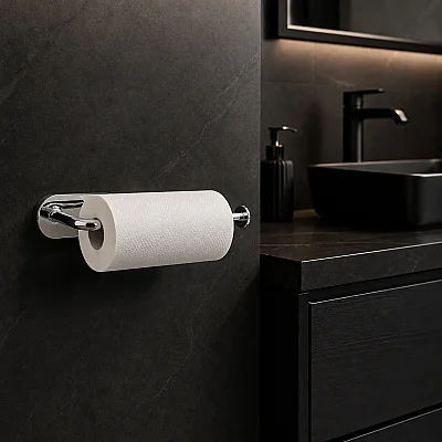 System Bobo Duvara Monte Yapışkanlı Kağıt Havluluk Krom Renk (BA1021 018 CR) - System Banyo (1)