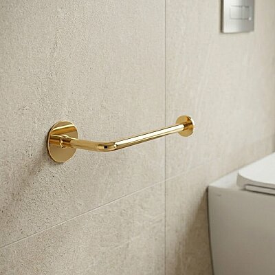 System Bobo Duvara Monte Yapışkanlı Tuvalet Kağıtlığı Gold / Altın (BA1021 002 GL) - System Banyo