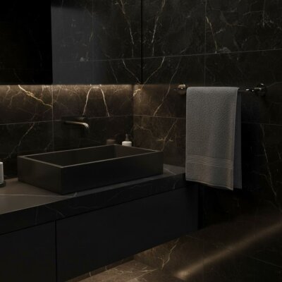 System Bobo Duvara Monte Yapışkanlı Uzun Havluluk Krom Renk (BA1021 004 CR) - 3