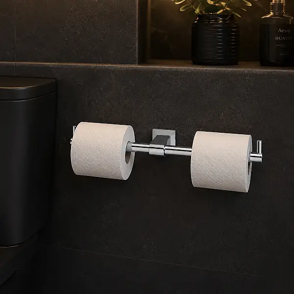 System Bowline İkili Tuvalet Kağıtlığı Krom Renk (BA1001 013 CR) - 1