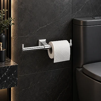 System Bowline İkili Tuvalet Kağıtlığı Krom Renk (BA1001 013 CR) - 1