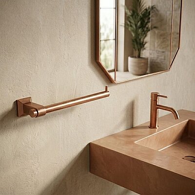 System Bowline Kağıt Havluluk Bakır Renk (BA10001 001003 CPB) - System Banyo