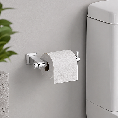 System Bowline Duvara Monte Tuvalet Kağıtlığı Krom Renk (BA1001 002 CR) - System Banyo