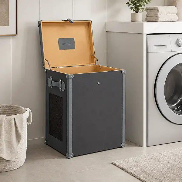 System Banyo Çamaşır Sepeti Füme Renk (BA5004 036 GRY) - 2