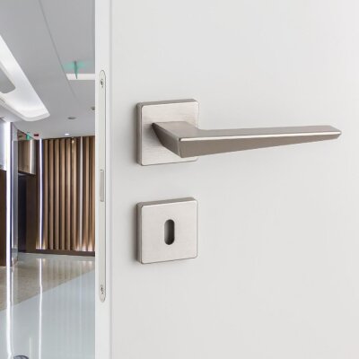 System Carme Kapı Kolu Nikel Saten (HA240RO11 NBM) - System