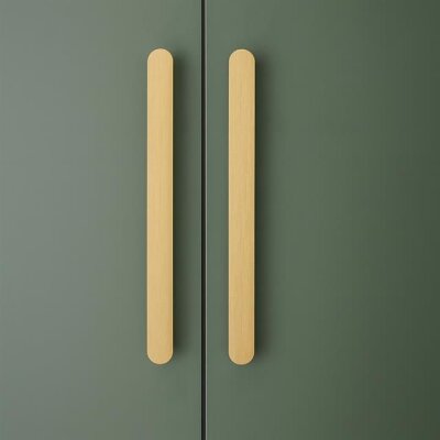 System Çekme Kapı Kolu Fırçalı Mat Altın Renk Kol 192mm (PH9404 0192 ELX5) - System