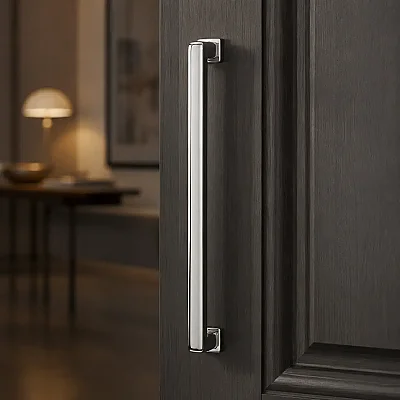 System Çekme Kapı Kolu Saten Renk Kol 192mm (PH9402 0192 CR) - 1